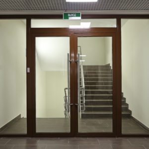 Противопожарная дверь для лестницы офиса / серия FRM33246