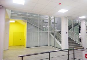 Противопожарная алюминиевая перегородка EIW-45